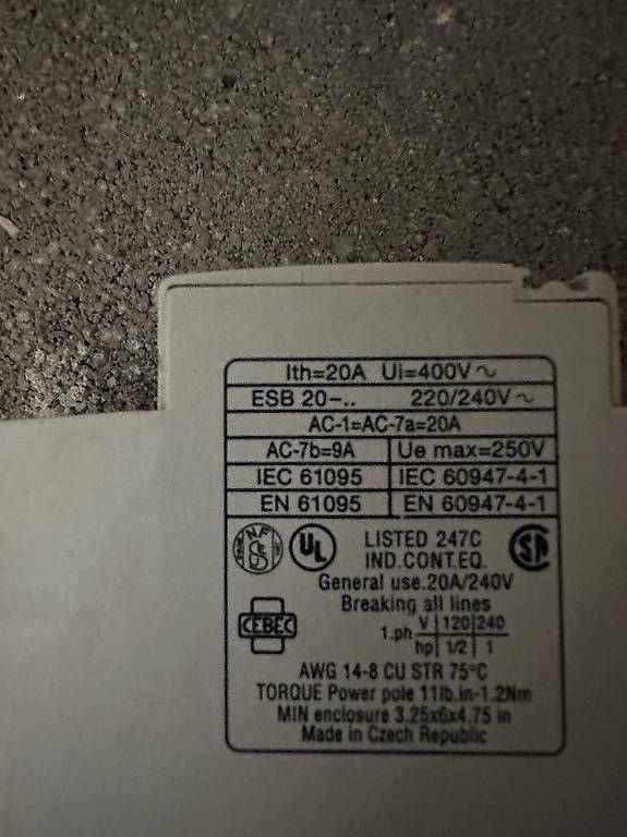 Schalter: Contacter ABB 230v – Gebraucht aus Renens von lau_l6j6 1