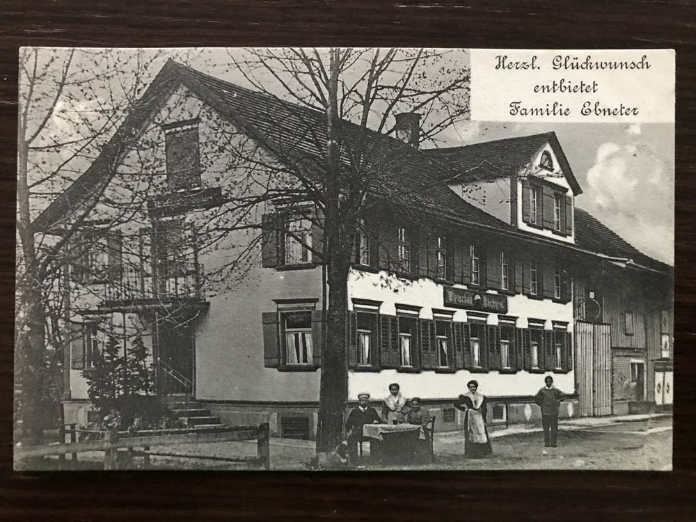 UNBEKANNT Weiningen (?) WIRTSCHAFT BÄCKEREI FAM. EBNETER (Gebraucht) in ...