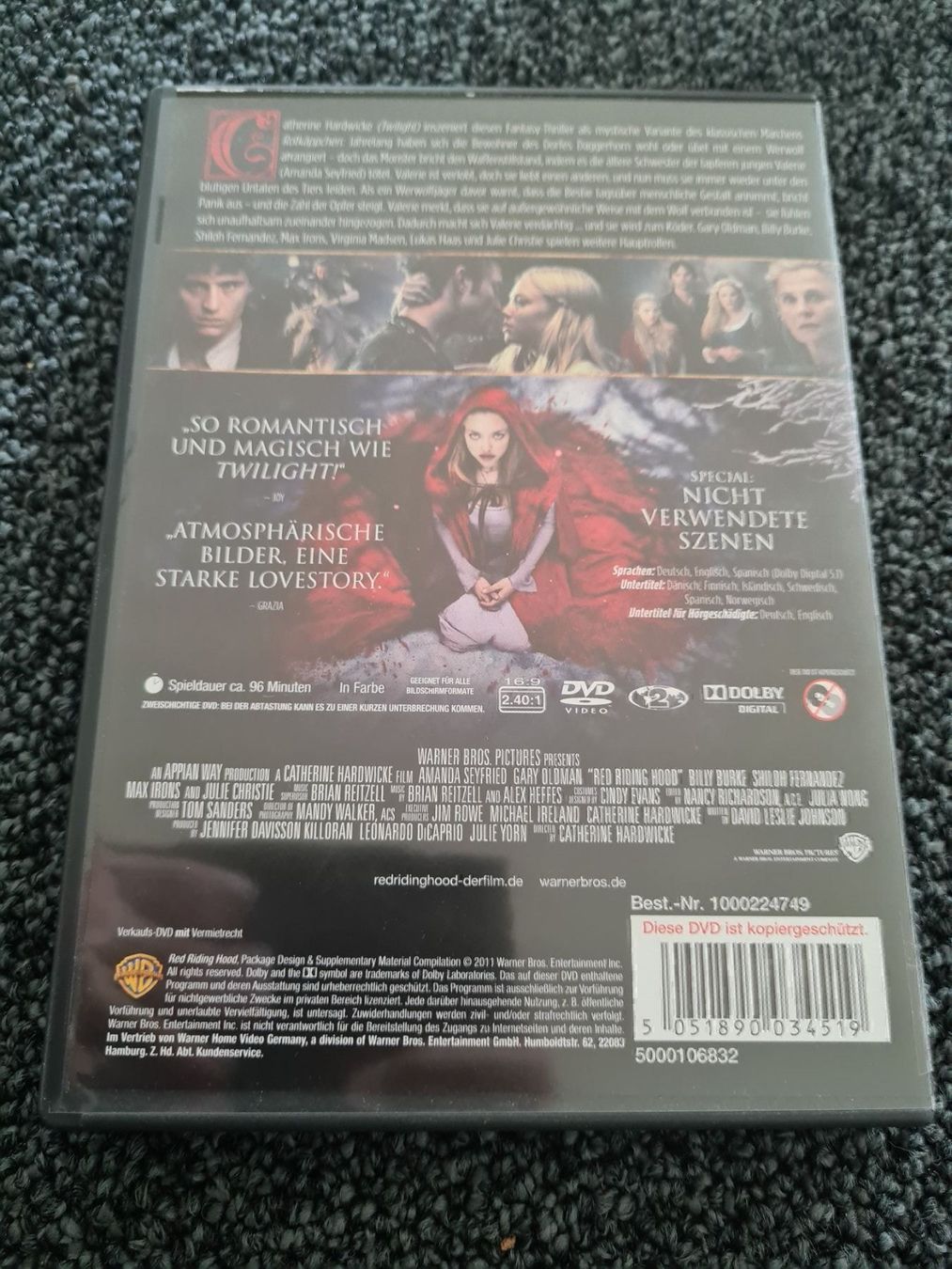 Tutti i DVDs: RED RIDING HOOD(7892) – Usato da Ruswil venduto da Ruck.Zuck. 1