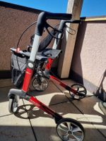 Rollator Birkenrot, klappbar mit Tasche
