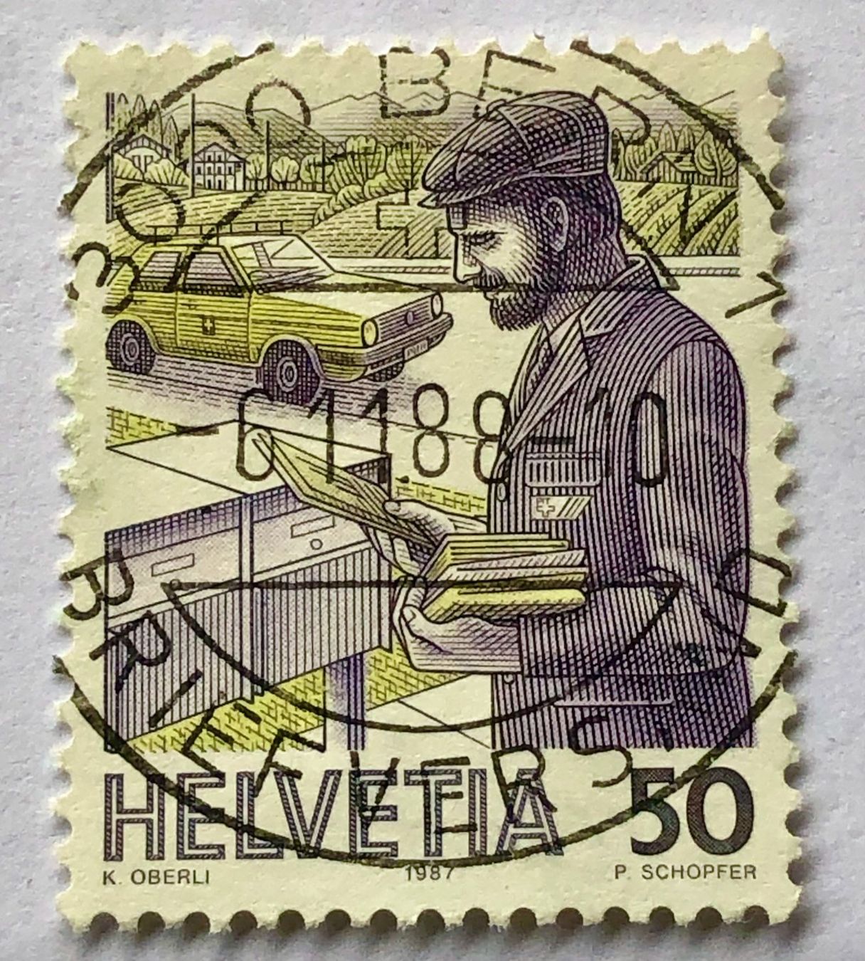 Alle Briefmarken: Nr.738 mit Stempel  Bern – Gebraucht aus Aarau von Billa007