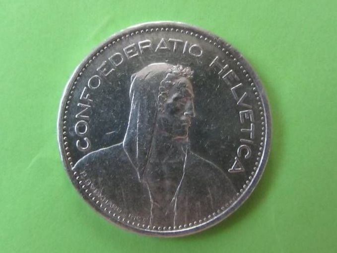 Alle Münzen: 5 Franken Münze,  Silber 0.835, 1933 – Gebraucht aus Malters von Hausi88 1
