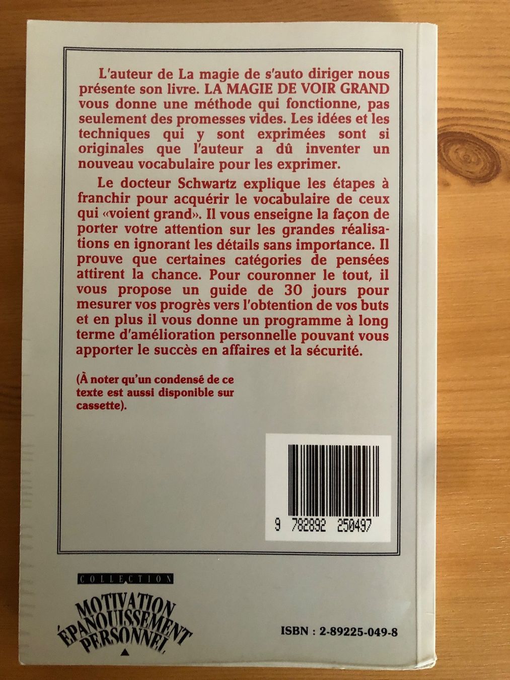 Libri: La magie de voir grand – Usato da Goumoens-la-ville venduto da sfornallaz 1