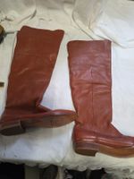Klassische Lederstiefel – Gr. 41 – Braun (rotstichig) – Echt