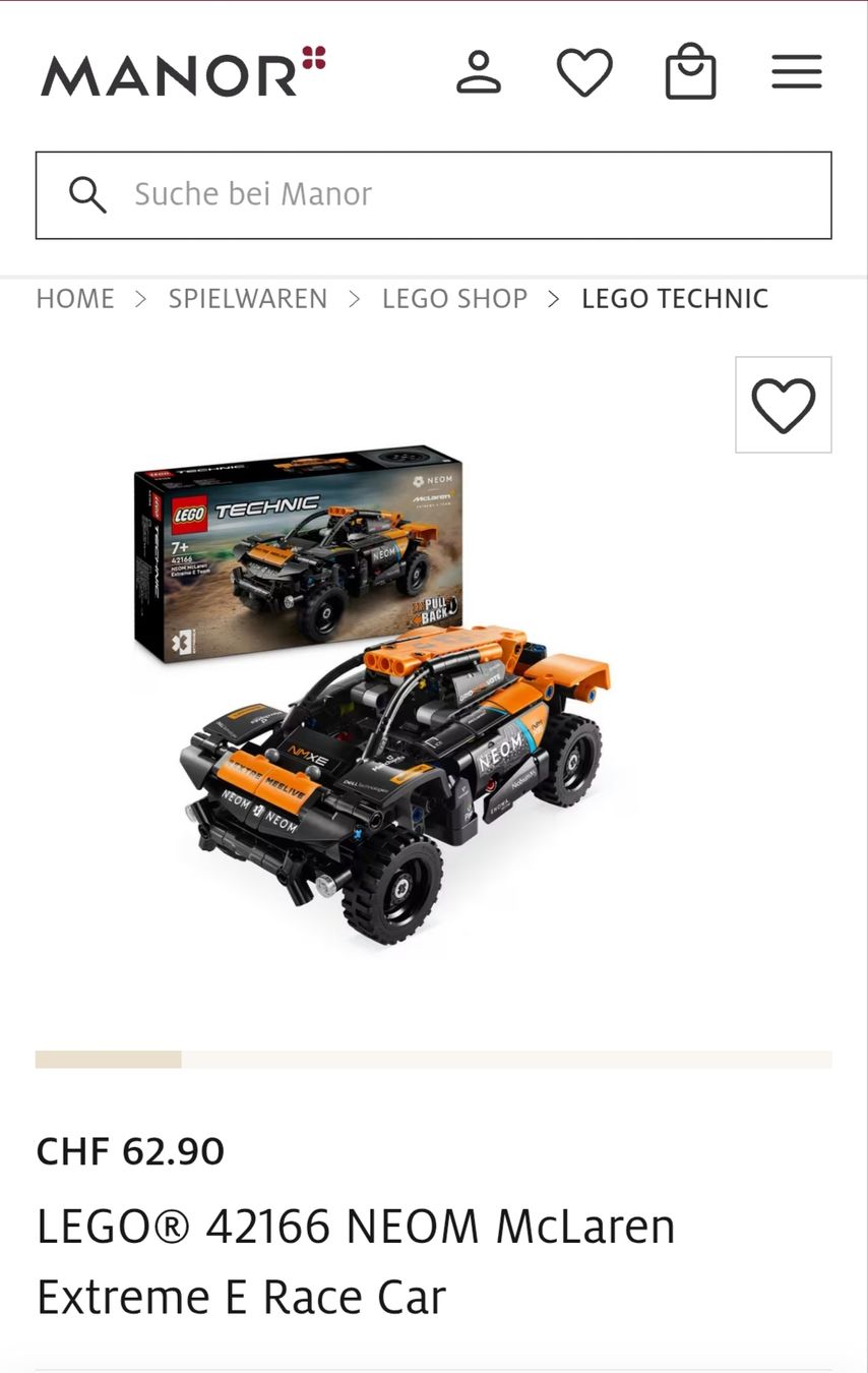 Technics Kit di costruzioni: LEGO Technic 42166 NEOM McLaren – Nuovo (secondo la descrizione) da Massagno venduto da Gametrader00