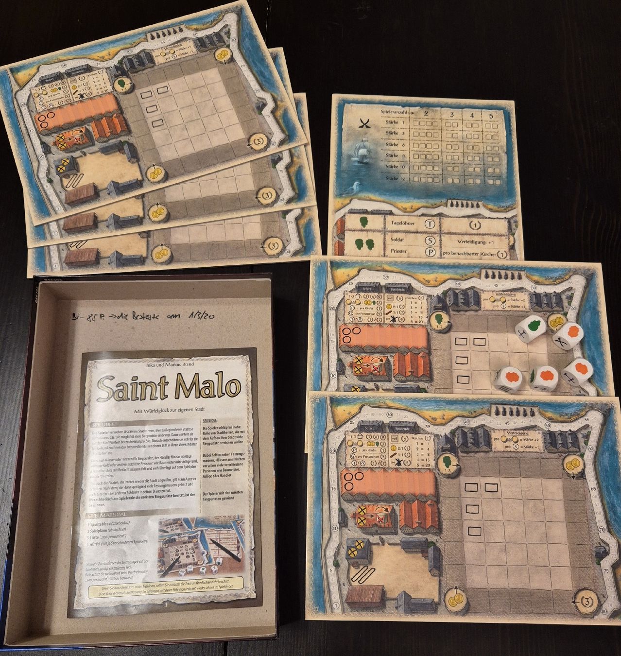 Giochi: Roll & Write Spiele Bundle - Saint Malo, Flippermania – Usato da Altstätten SG venduto da bluedine 2