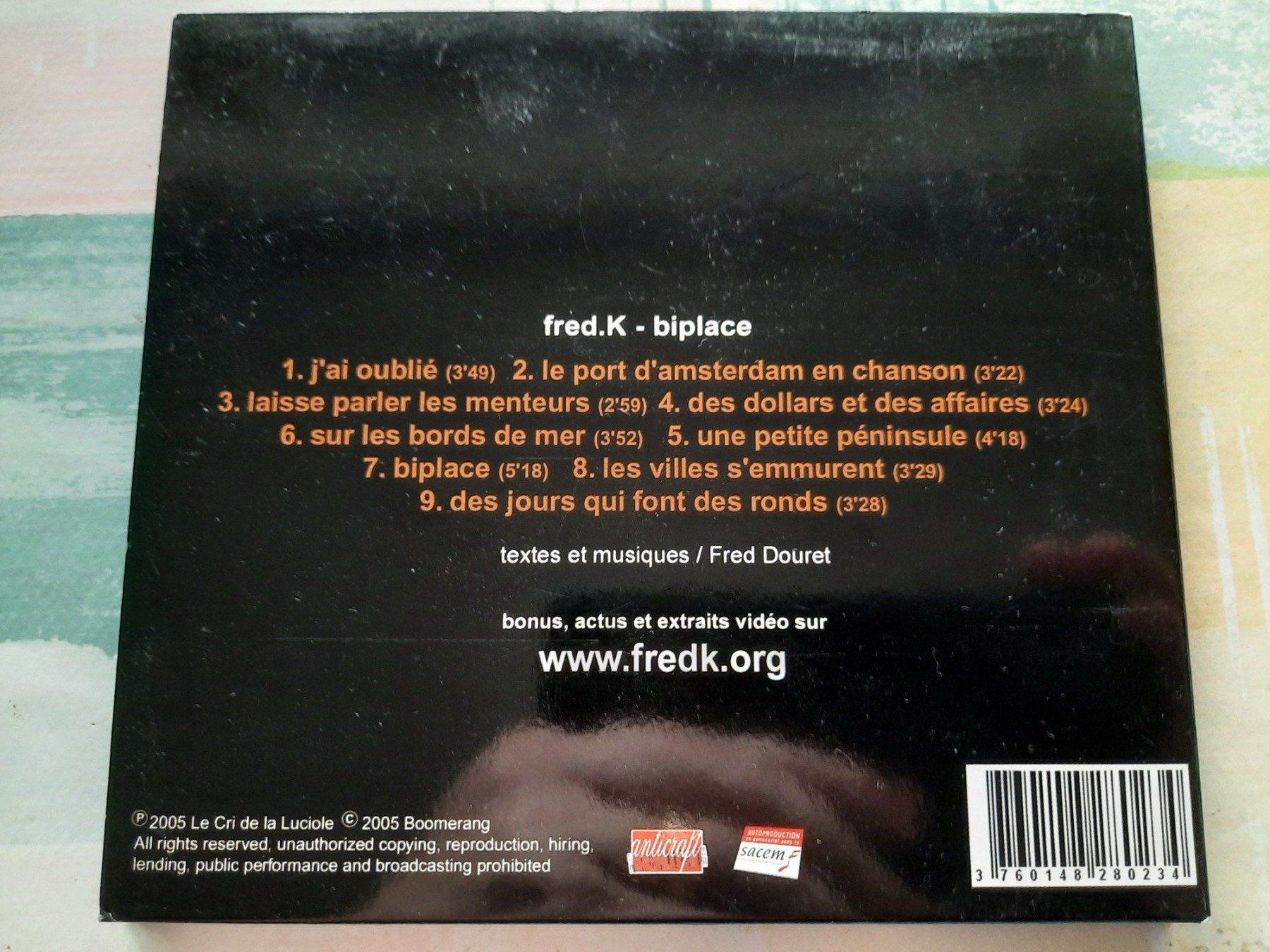CD: CD Fred K. - Biplace  – Usato da Pully venduto da bro_n52j 1