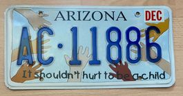 USA 🇺🇸 Nummernschild Arizona AC-11886