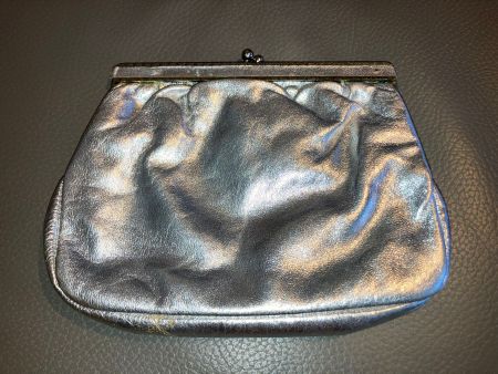 Pochette argento con catenella