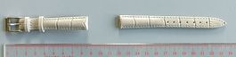 Nr199 Leder Uhrenband, hellbeige, Stegbreite 14mm