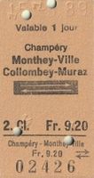 AOMC Karton-Billett, Champéry - Monthey-V. - Collombey-Muraz