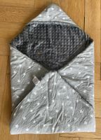 Baby Wickeldecke /  inschlagdecke Sterne Grau