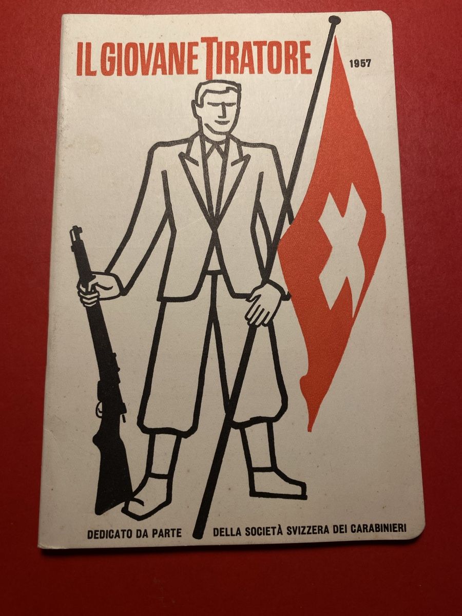 Schweizer Armee Armi bianche: Libretto Giovane Tiratore 1957 – Usato da Bosco Luganese venduto da KukiKuki