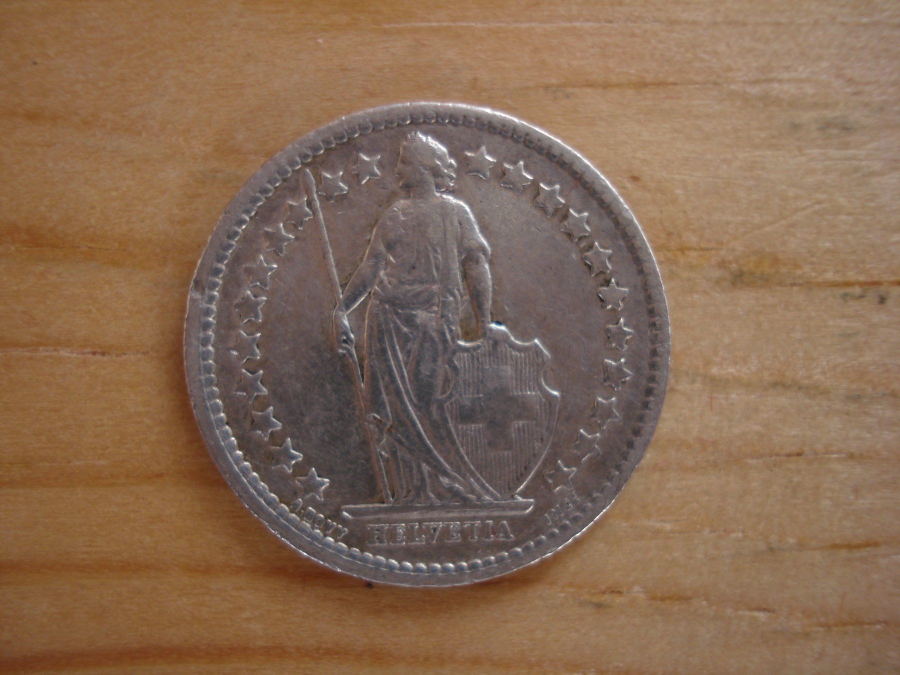 Tutti le monete: (C1) 1/2 Franken 1877 SS-VZ – Usato da Erlach venduto da Net-Coins 1