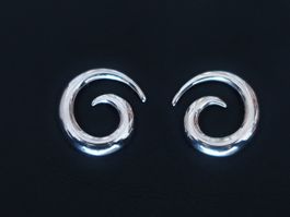 2 Spiralen Plugs aus Chirurgenstahl – 6 mm – 11 g