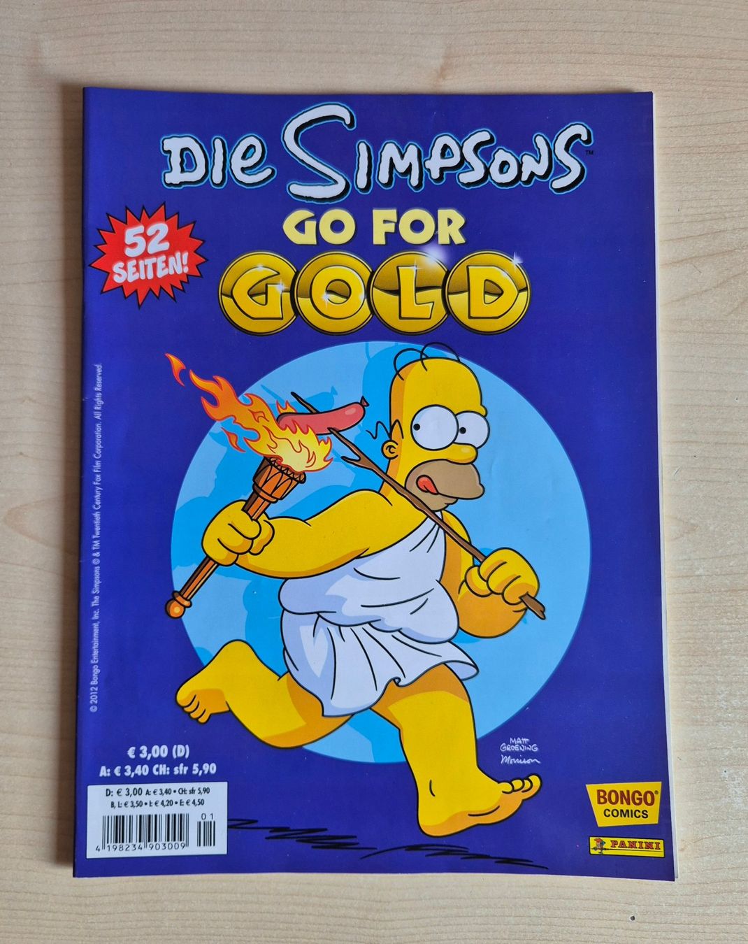 Fumetti: Die Simpsons – Go for Gold – Usato da Sargans venduto da Gkohler0