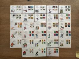 Schweiz - 28 PRO JUVENTUTE FDC 1970-1997 komplett 