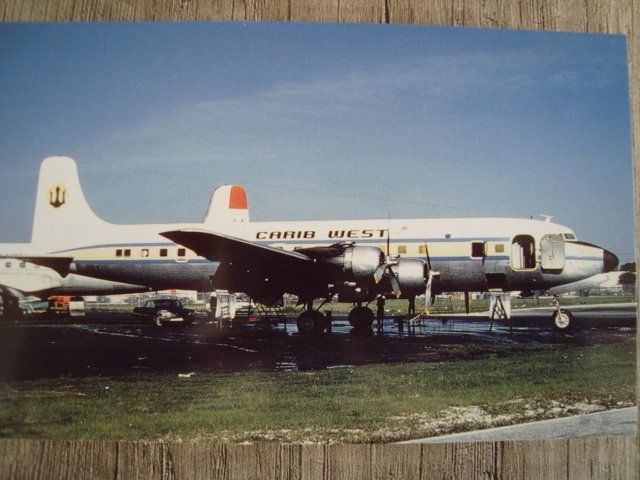 Cartoline postali: Carib West Airlines DC-6 – Nuovo e nell'imballaggio originale da Thun venduto da Abigboss