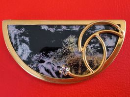 Vintage Uhlig Brosche aus den 1970/80erJahren Modeschmuck