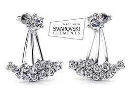 Ohrring, Kreole mit Swarovski Elements