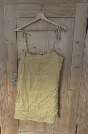 Reformation Kleid gelb Grösse M Leinen