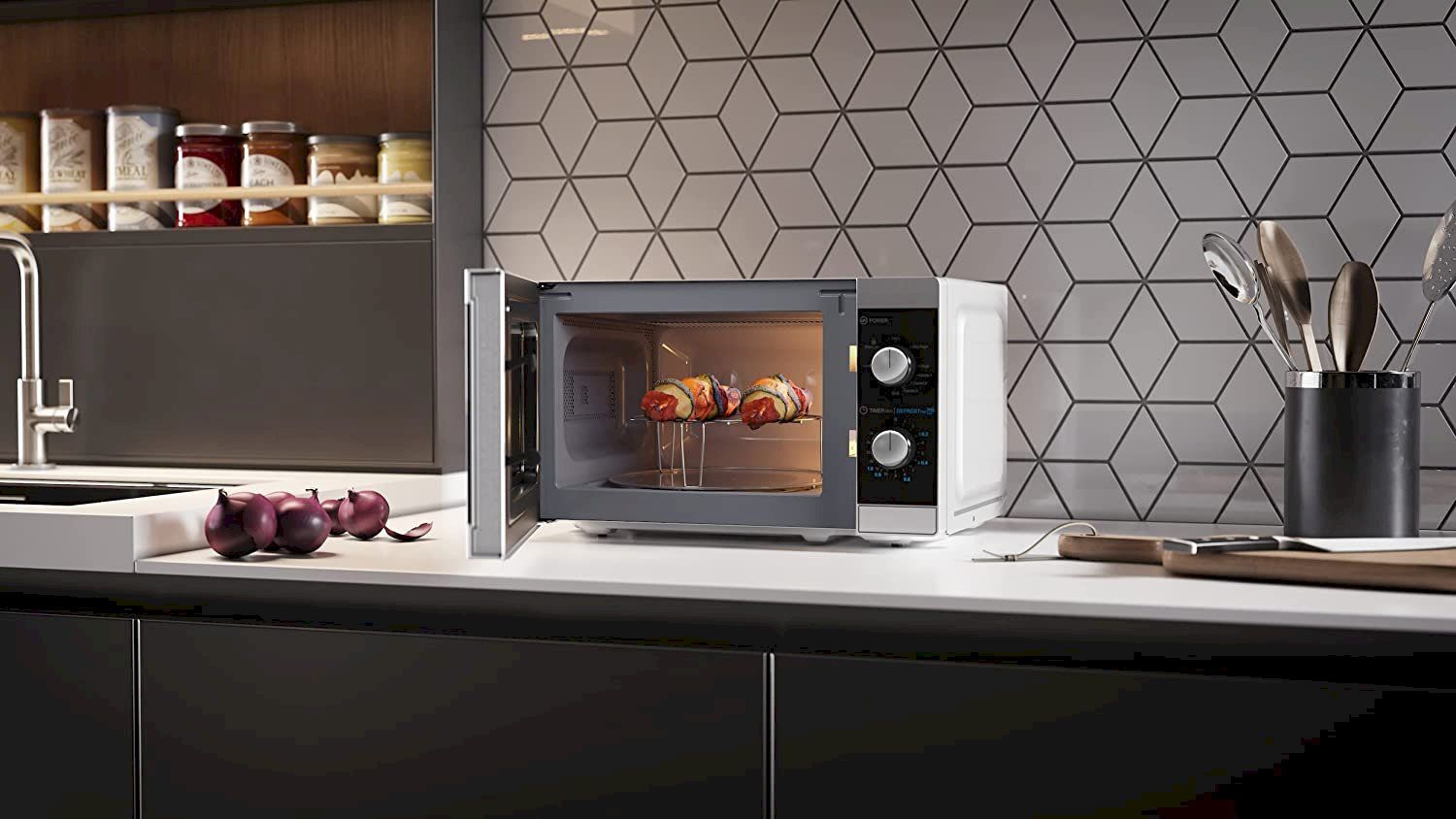 Elettrodomestici da cucina: SHARP YC-MG01ES Mikrowelle – Nuovo e nell'imballaggio originale da Bottighofen venduto da zaap 4
