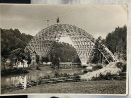 Echt Photo Karte / Bau der Fürstenlandbrücke St Gallen 1938