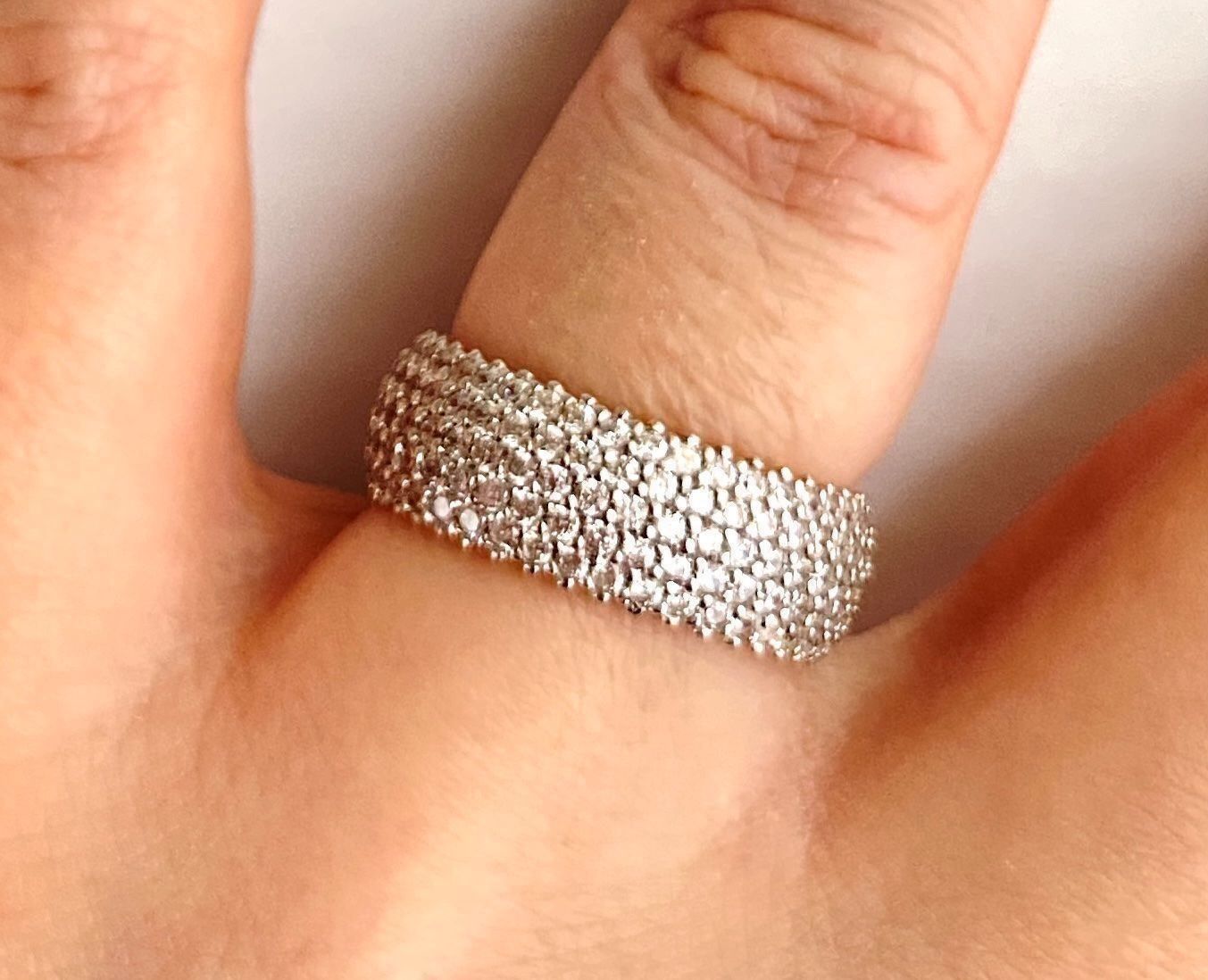 Anelli: Ring Alliance Zirkonia 925 Silber 5 Linien Statement 55 – Nuovo e nell'imballaggio originale da Zürich venduto da goldfisch.schmuck 1