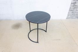 Salontisch / Couchtisch / Keramik Schwarz / 50 cm