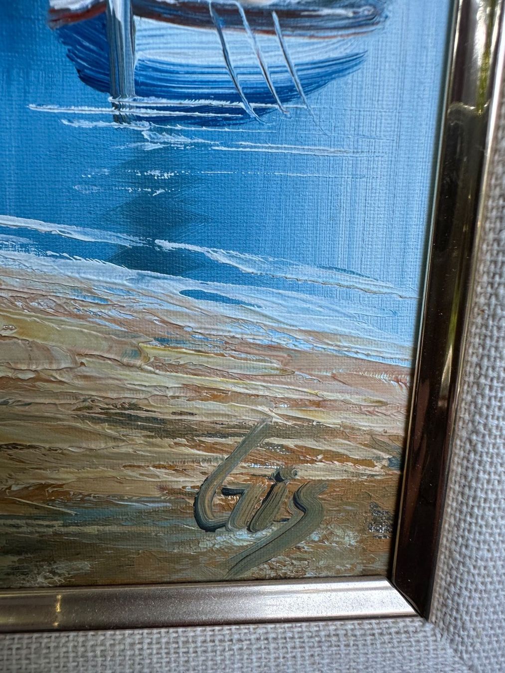 Gemälde: Penture sûr toiles signée Gis – Gebraucht aus Lausanne von artnouveau04 4