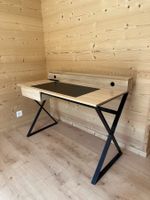Bureau style bois et métal