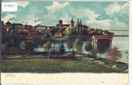 Arbon - Teilansicht am See - coloriert