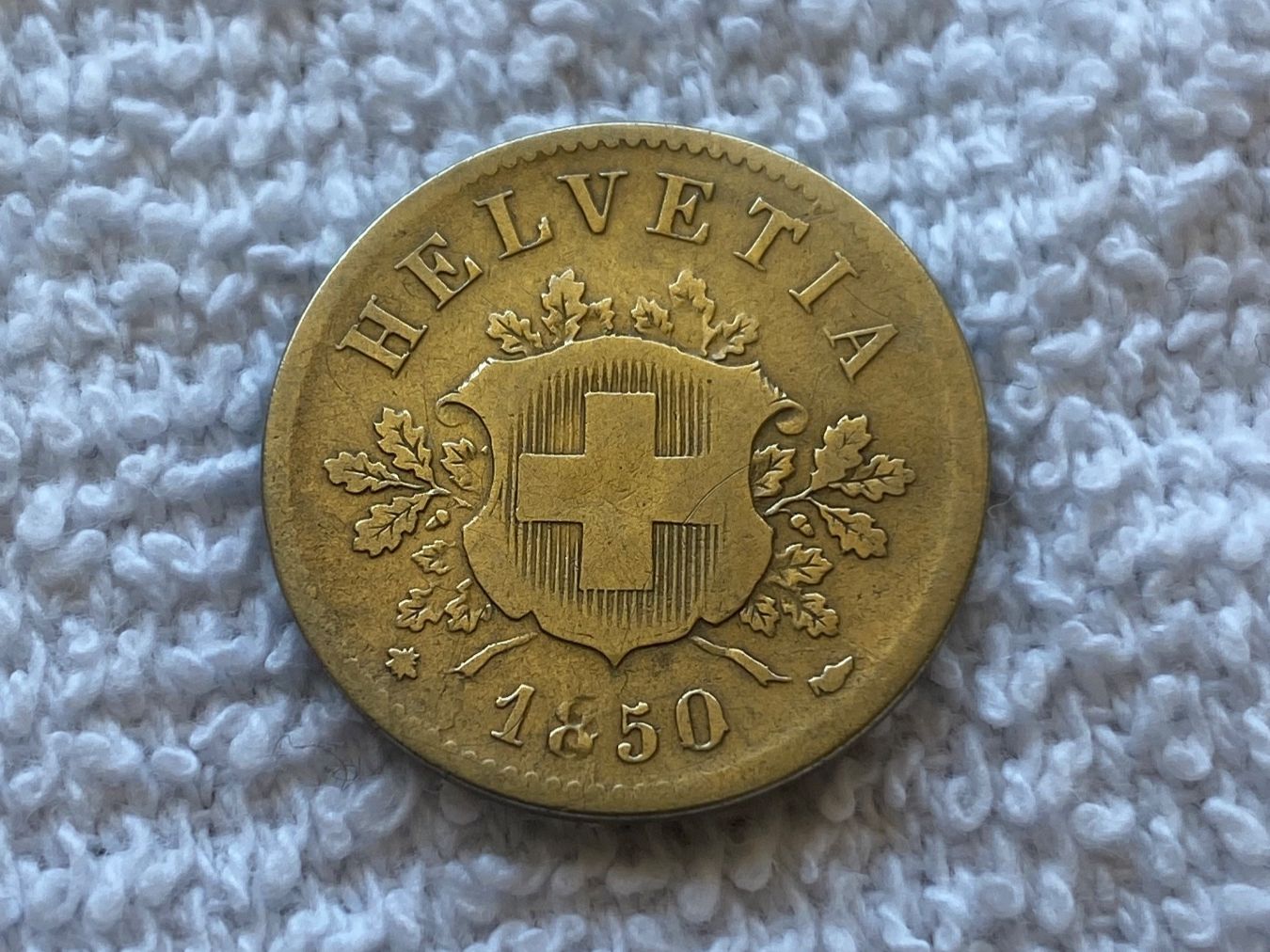 Tutti le monete: 10 centimes/Rappen 1850 – Usato da Nyon venduto da Ilmi09