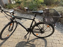 VILLIGER twenty-four Fahrrad schwarz mit Korb an Bastler