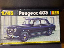 Heller Peugeot 403 Oldtimer Modellauto Bausatz 1:43 OVP