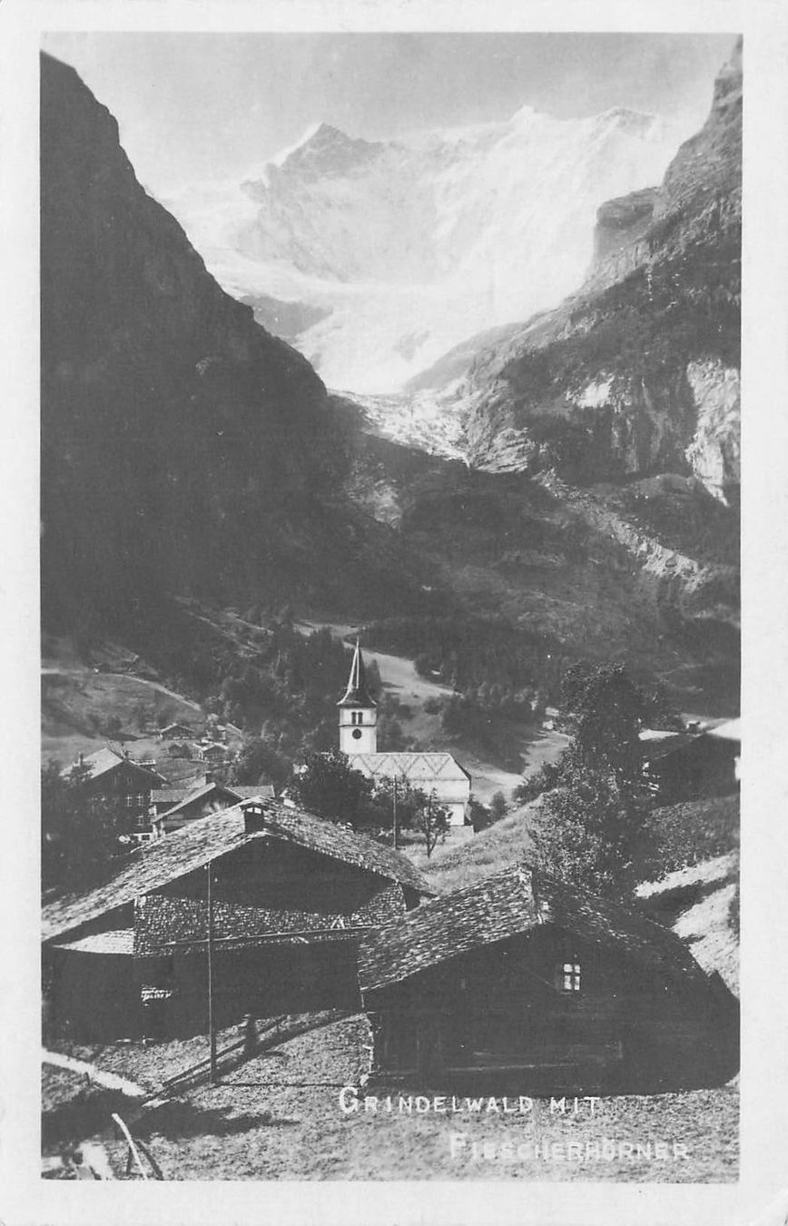 Cartes postales: BE Grindelwald mit Fiescherhörner – D'occasion à Biasca par Blenio71