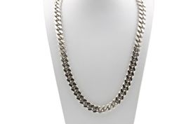 Panzer Kette Collier 925 Sterling Silber 40 cm *S4615