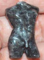 Deko - Heilstein A-327 – Torso – Larvikite – ca. 3,5 cm