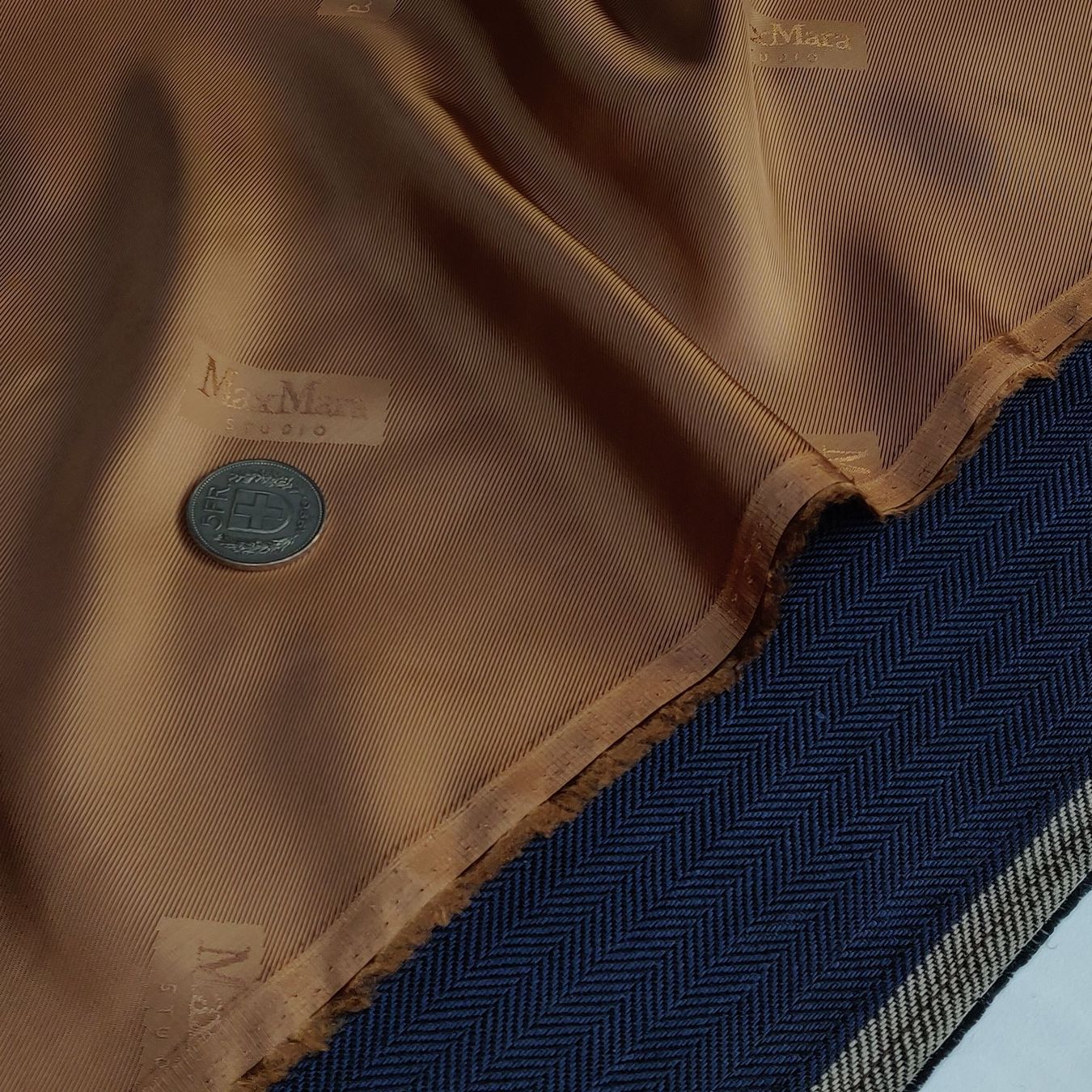 Stoffe: Futter Stoff Viskose Acetat 1.5x1.4m Max Mara Jacquard – Neu (gemäss Beschreibung) aus Lufingen von Voyager7 3