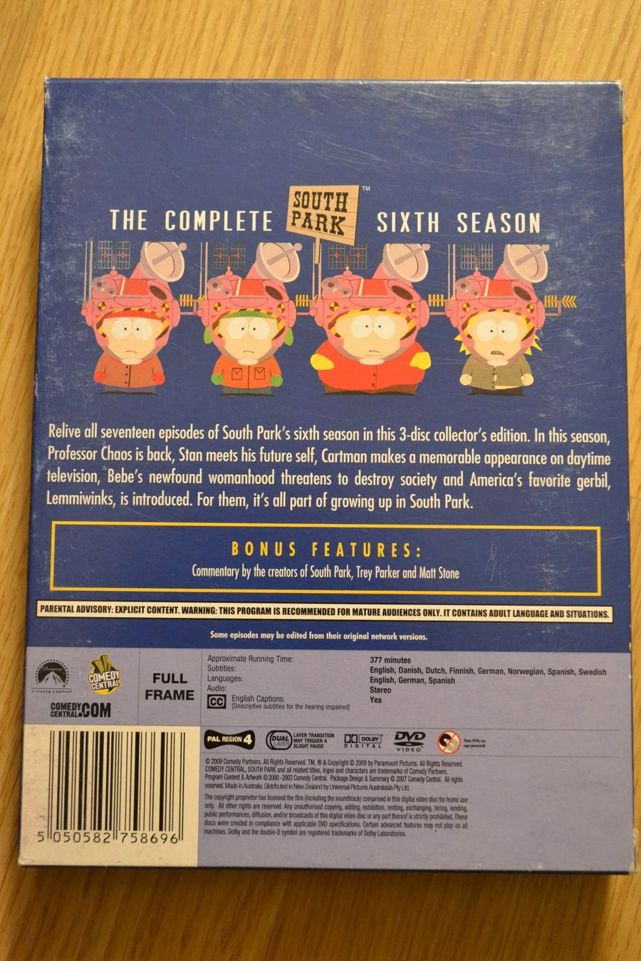 Tutti i DVDs: South park 6. season – Usato da Niederscherli venduto da ypsilon315 1