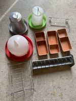 Geflügelzubehör Kleintier-Set Tränken Futtertröge gebraucht