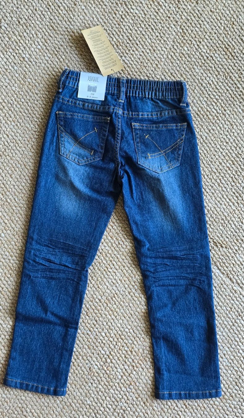 Pantaloni: Jeans Kinder Gr 110 Dunkelblau mit Etikett – Nuovo e nell'imballaggio originale da Meggen venduto da everydaysale 1