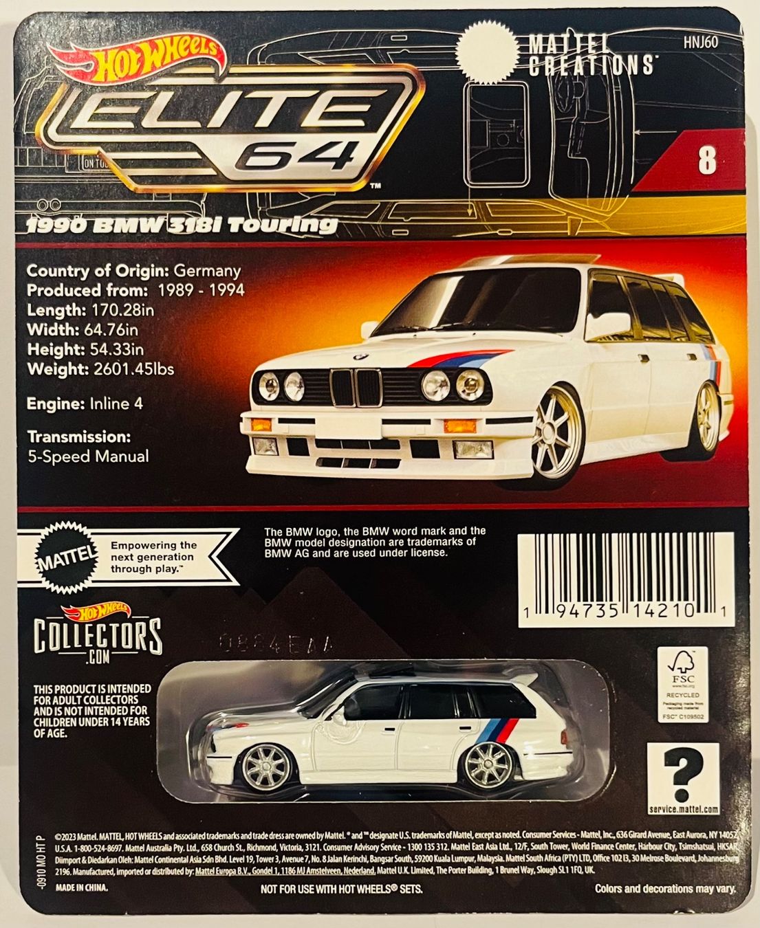 Hot Wheels Modellautos: Hot Wheels - 1990 BMW 318i Touring – Neu und originalverpackt aus Brittnau von tor129 1