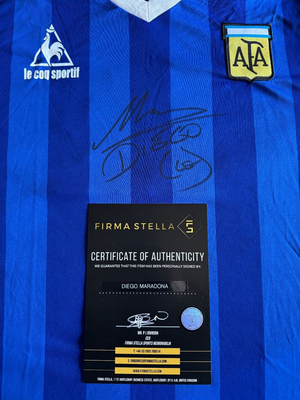 Autografi: Diego Maradona - Signed Argentina shirt – Nuovo e nell'imballaggio originale da Arzier-Le Muids venduto da sim_lp7v 4