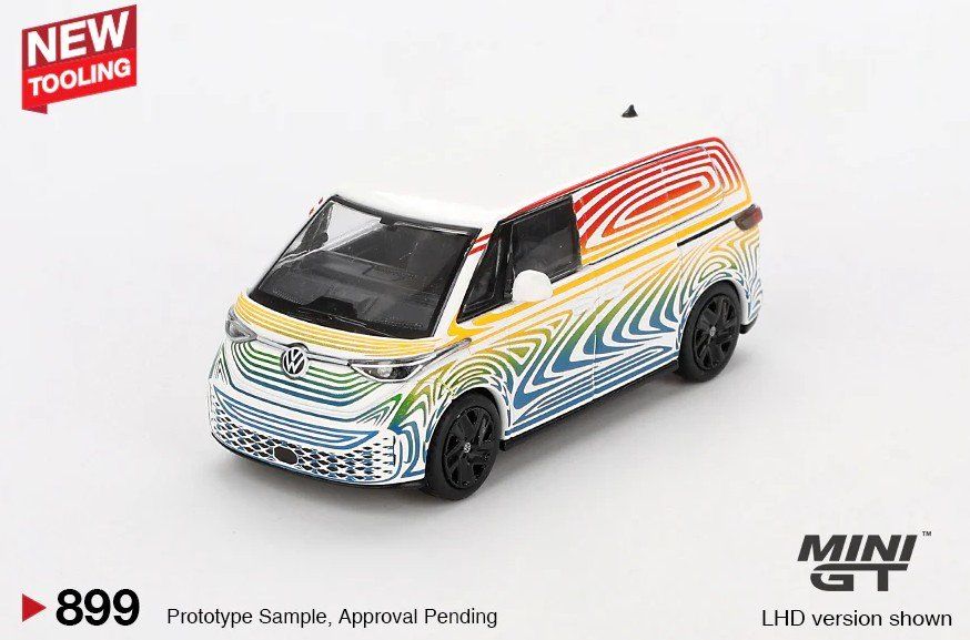 Hot Wheels Modellini d'auto: Mini GT Volkswagen ID. Buzz LHD - #899 – Nuovo e nell'imballaggio originale da Flawil venduto da HeisseReifen