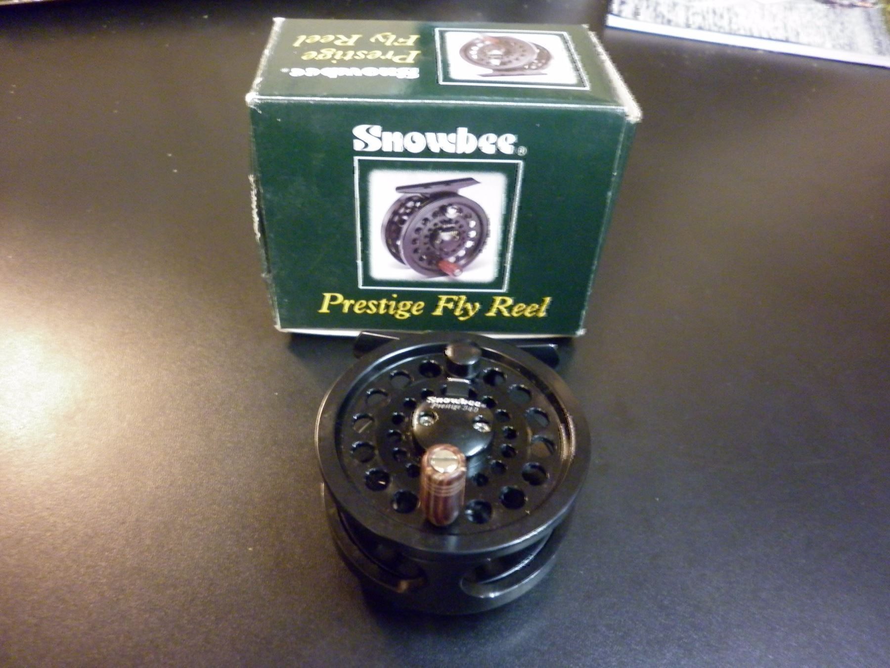 Tamburi & Mulinelli: Snowbee Prestige 340 Fly Reel – Nuovo e nell'imballaggio originale da Fribourg venduto da versus702