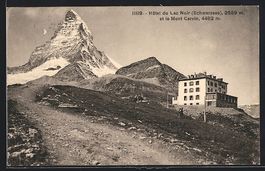 Zermatt, Hotel du Lac noir et le Mont Ce