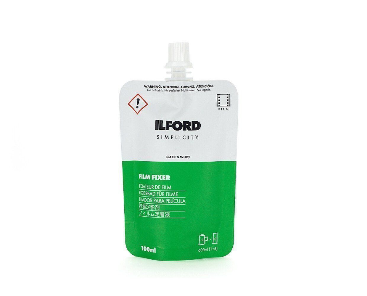 Laboratorio & Camera oscura: ILFORD Simplicity Filmfixierbad 100ml – Nuovo e nell'imballaggio originale da Halden venduto da TopFoto