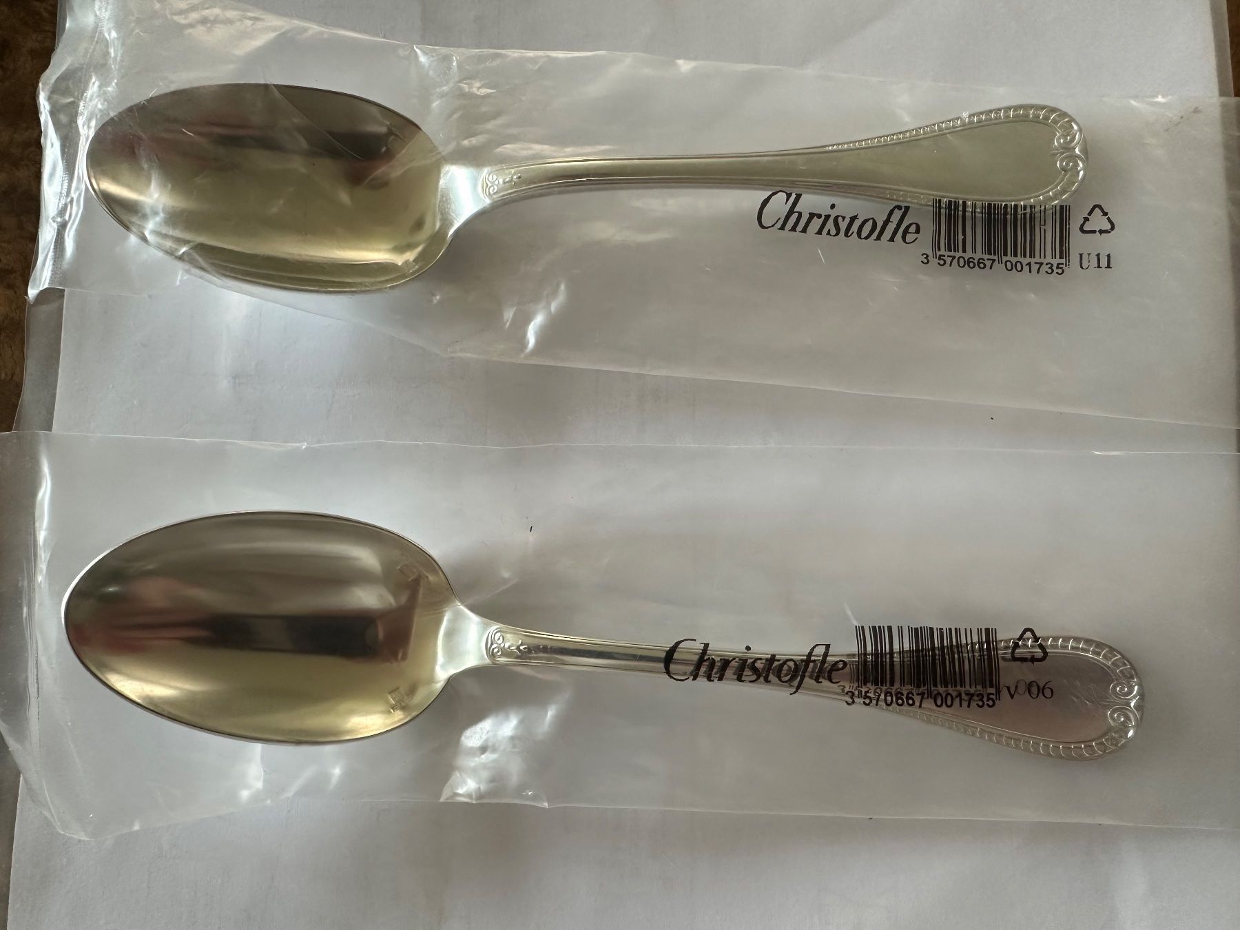 Christofle Cucchiai: 2x Christofle Löffel OVP – Nuovo e nell'imballaggio originale da Stettfurt venduto da 2442