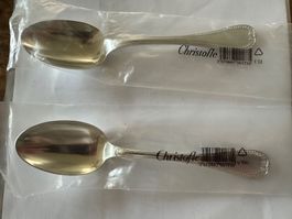 2x Christofle Löffel OVP
